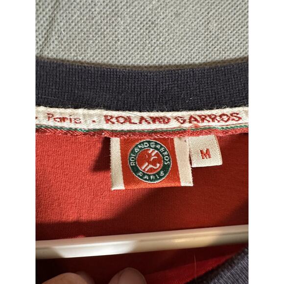 Roland Garros Shirt Mens Medium Paris Tennis Graphic Tee Vintage Style - Picture 3 of 5